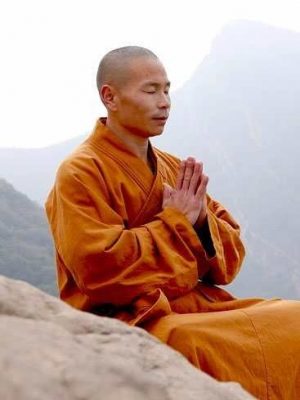 monk in qigong meditation 02